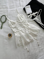 LOLLY BABYDOLL BEYAZ (ÇORAP HEDİYE)