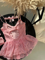 LOLLY BABYDOLL PEMBE (ÇORAP HEDİYE)